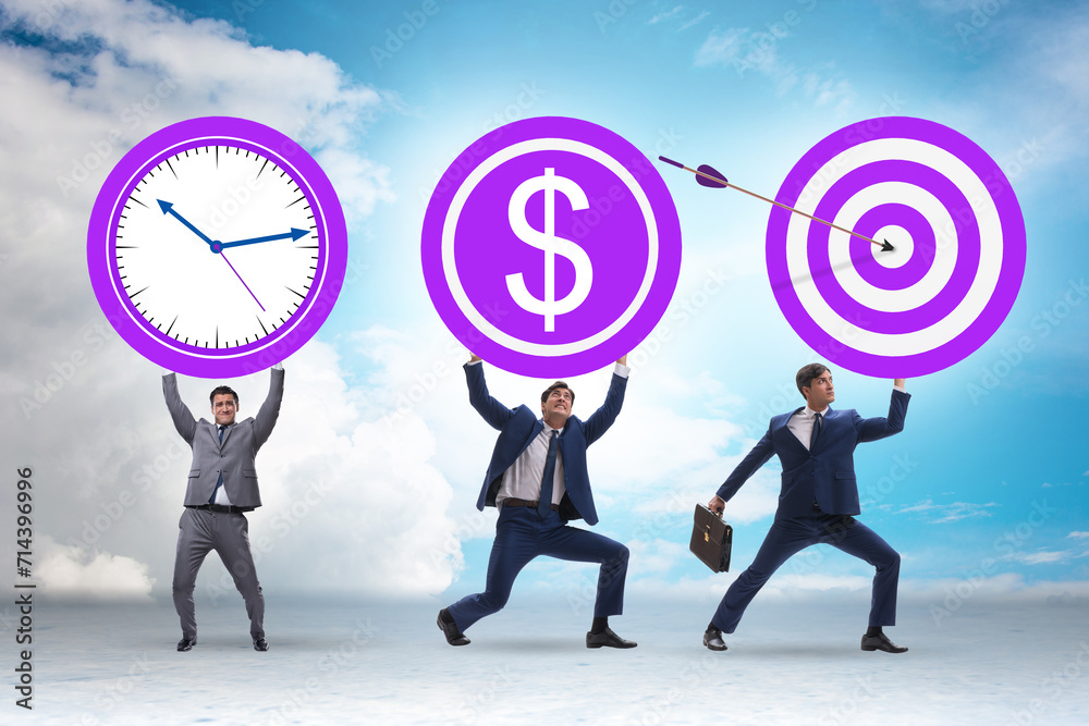 Time is money concept with aims Time is money concept with aims