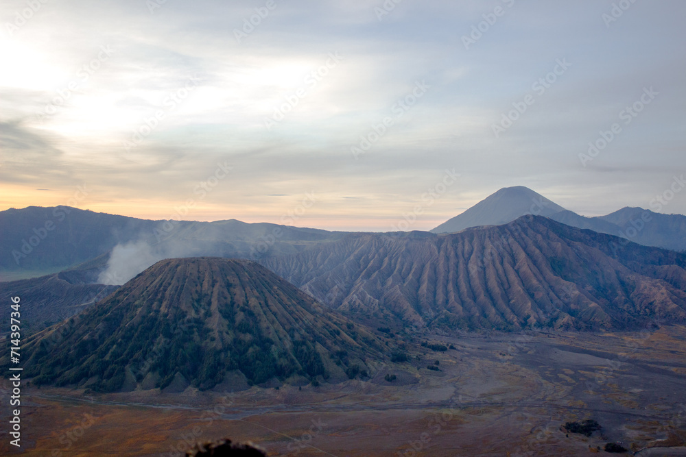 view of Mount Bromo in the morning