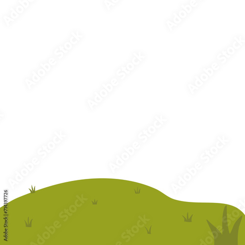 Handdrawn hill illustration