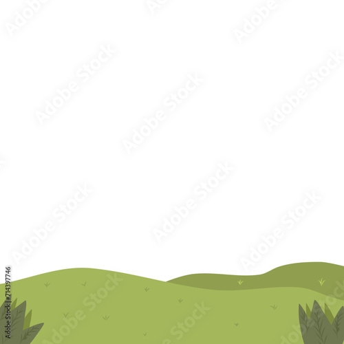 Handdrawn hill illustration