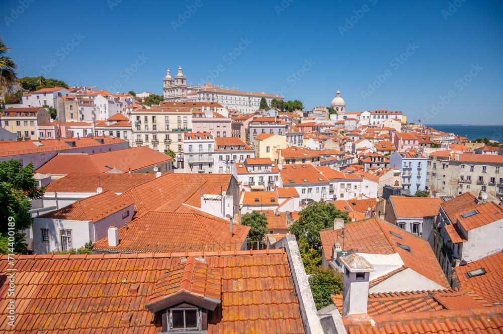  Beautiful views and architecture in Lisbon's old city.