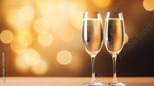 Two glasses of champagne