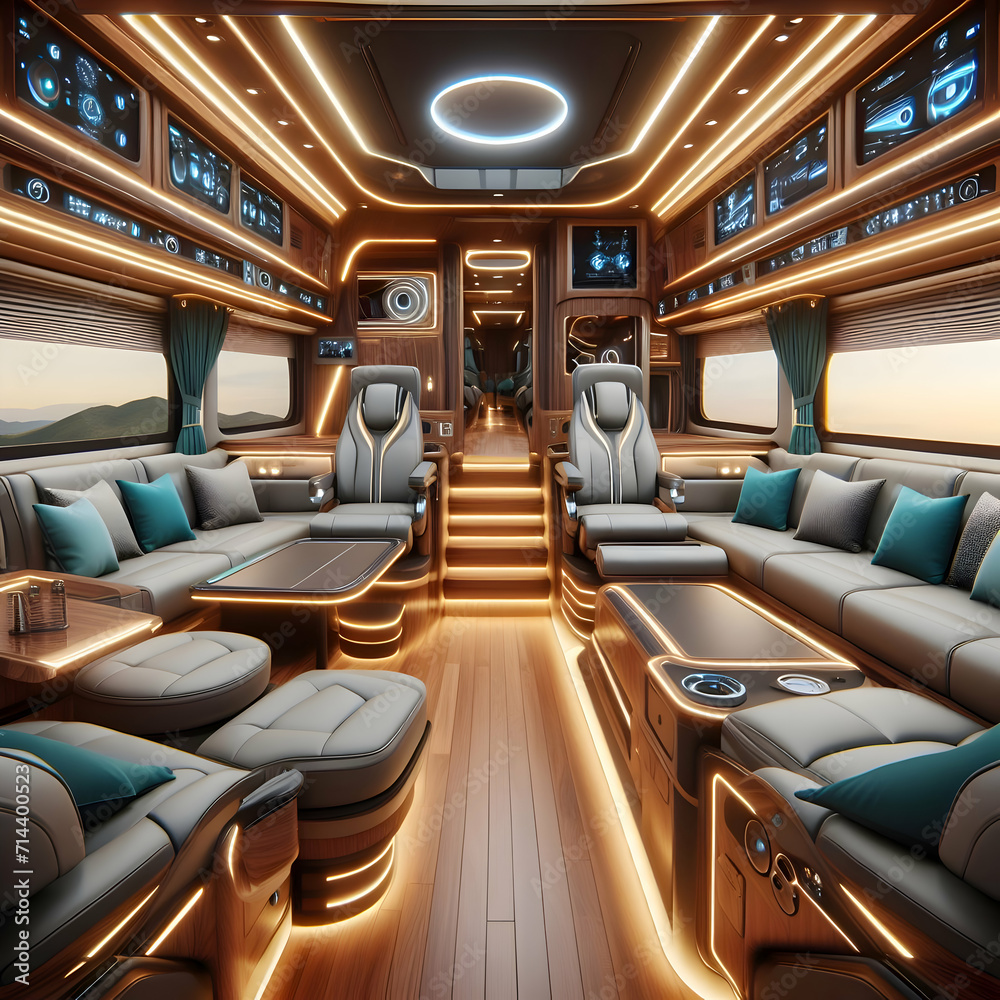 Fototapeta premium Large RVs of the future