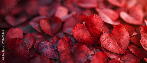 A vibrant cluster of fiery red leaves cascading down a flower-filled autumn landscape