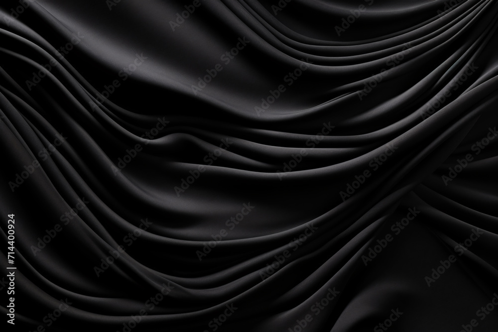 Fototapeta premium Black Luxury Fabric Background Texture