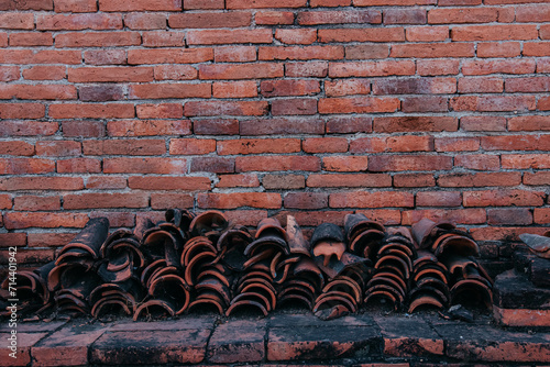 red brick wall