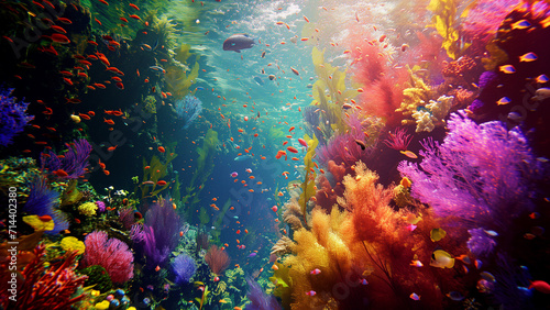 A Colorful Underwater Scene Captured by National Geographic photo