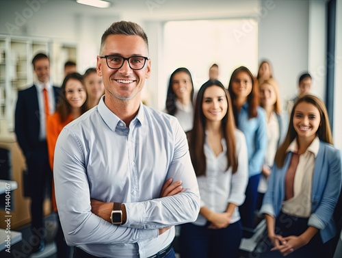 Happy and Confident Trainer After Workshop,Energized Trainer After Employee Training