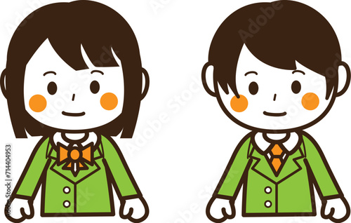 中高生　女子・男子　通常　上半身　3色