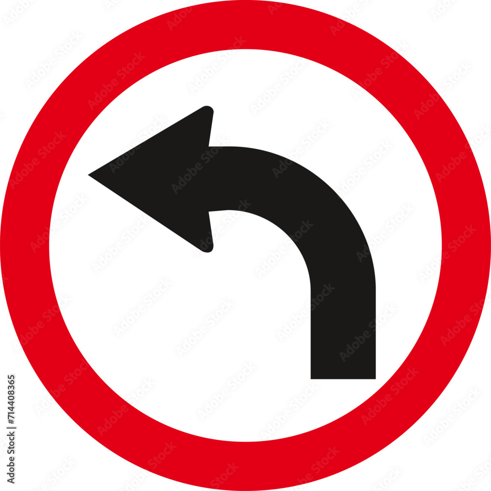 left turn, Traffic Sign , Vector, symbol, transport icon left turn, Traffic Sign , Vector, symbol, transport icon