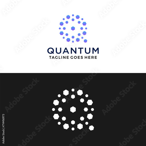 Technology letter Q logo icon vector template 