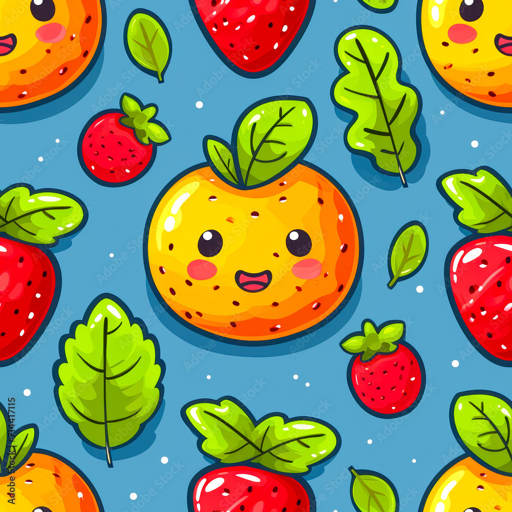 Fototapeta premium seamless tile cute, ai generated