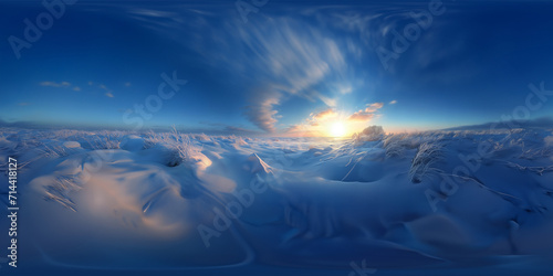 sunrise over the world 8K, VR 360, Spherical Panorama, HDR
