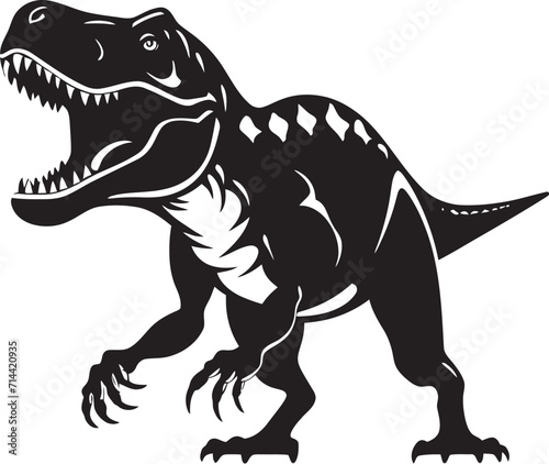 Bold and Fierce  T-Rex Icon for a Striking Brand Statement