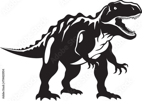 Bold Elegance  T-Rex Icon in Sleek and Timeless Black