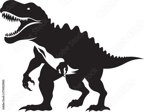 Ferocious Flourish: T-Rex Logo Design with Attitude