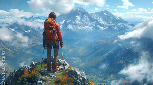 Bonds of Triumph: Hiker's Victory on Life's Uphill Trail