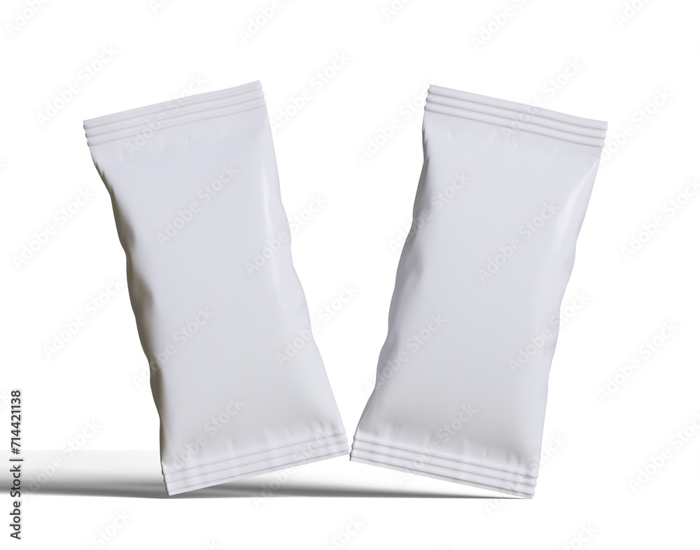 Packaging for mockup collection of snack bar. 3D rendering illustration isolated on white background. It can be used in the adv, promo, package and etc.