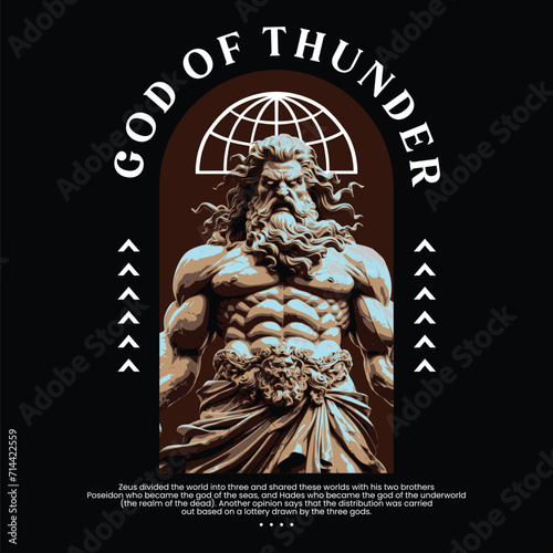 god of thunder mythology streetwear design