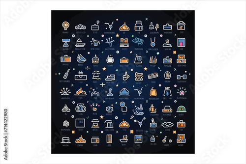 Equipment for water purificatio Fermer,tree ,eclectic  icons set vector neon Pro Vector,Chart line icons set. Graph, finance report, income growth, economy statistic, gantt diagram, infographic, mind 