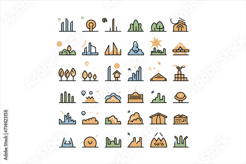 Equipment for water purificatio Fermer,tree ,eclectic  icons set vector neon Pro Vector,Chart line icons set. Graph, finance report, income growth, economy statistic, gantt diagram, infographic, mind 