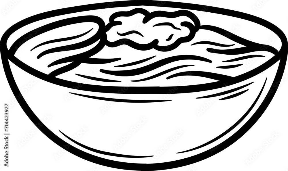 Mie Kuah Pangsit Indonesian Food Doodle Mie Kuah Pangsit Indonesian Food Doodle