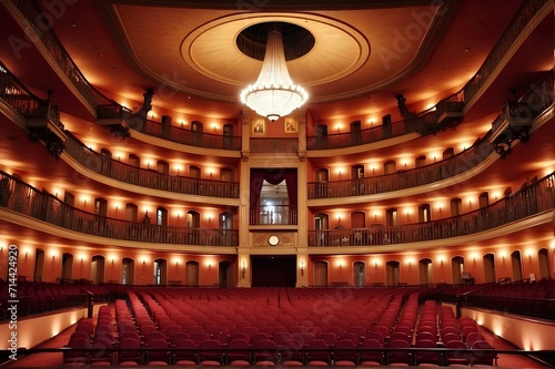 Interior of opera house  theater