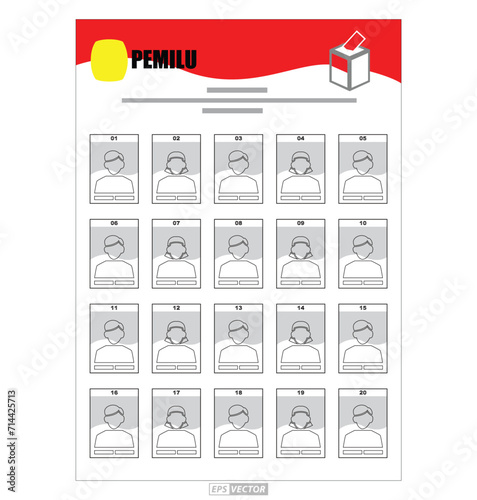 Indonesia Election Day concept. 