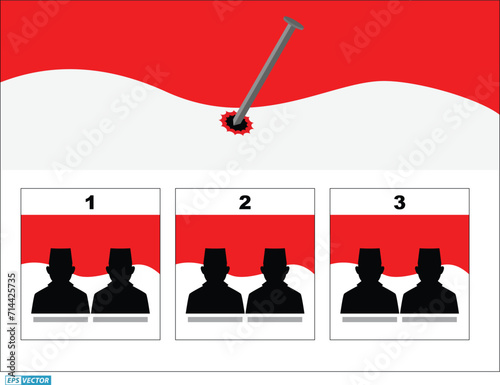 Indonesia Election Day concept. 