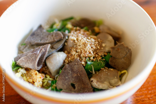 Pork offal noodle. A bowlful of offal can be purely delightful.