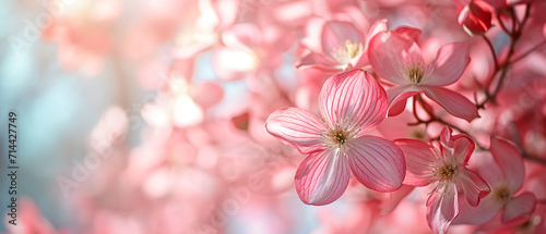 The delicate pink petals of a cherry blossom in full bloom evoke feelings of joy and renewal, as spring breathes new life into the outdoor landscape