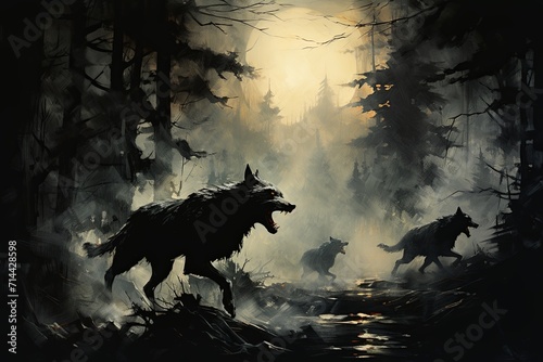Wolves in the Woods © Garrett