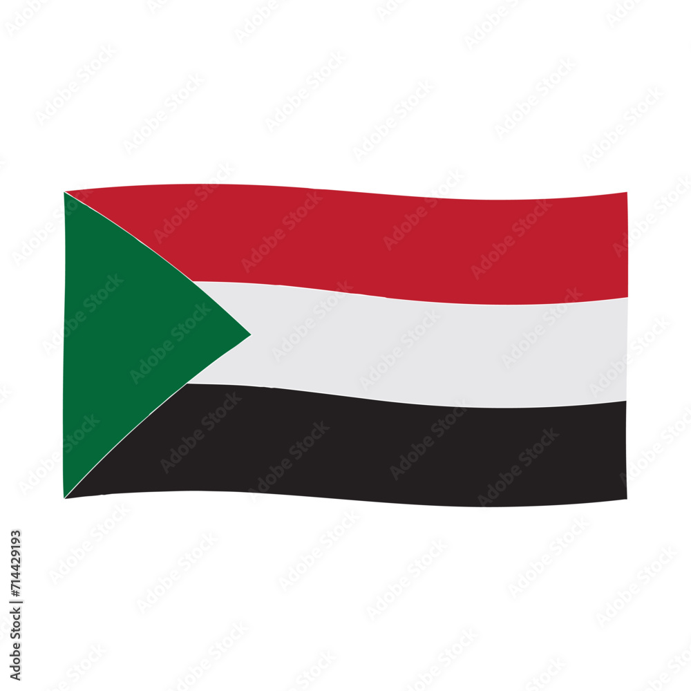 Naklejka premium Sudan flag icon