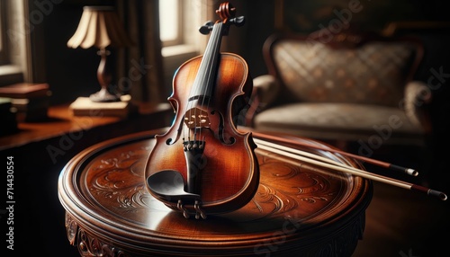 Vintage Violin with Strings - Classical Music Art