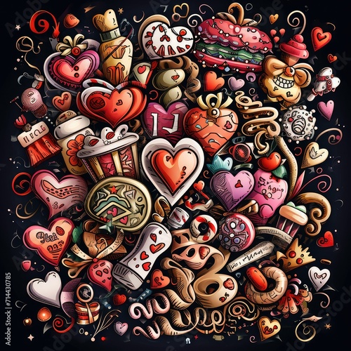background design  happy valentine  with single theme  illustration