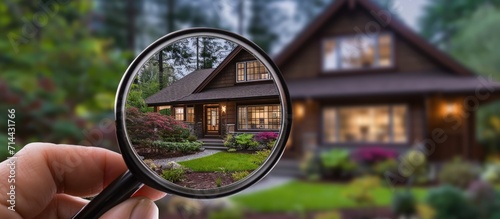 Home inspection for real estate appraisal. photo