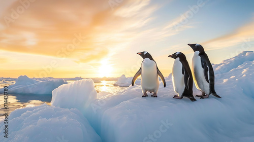 ペンギンと流氷02