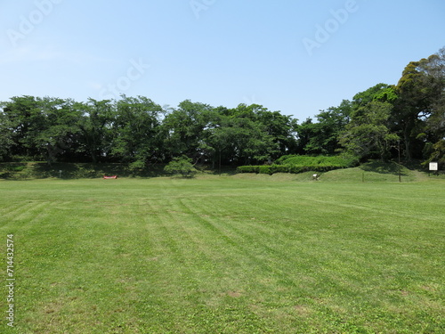 佐倉市の佐倉城址公園にある本丸跡・天守閣跡（天守跡）