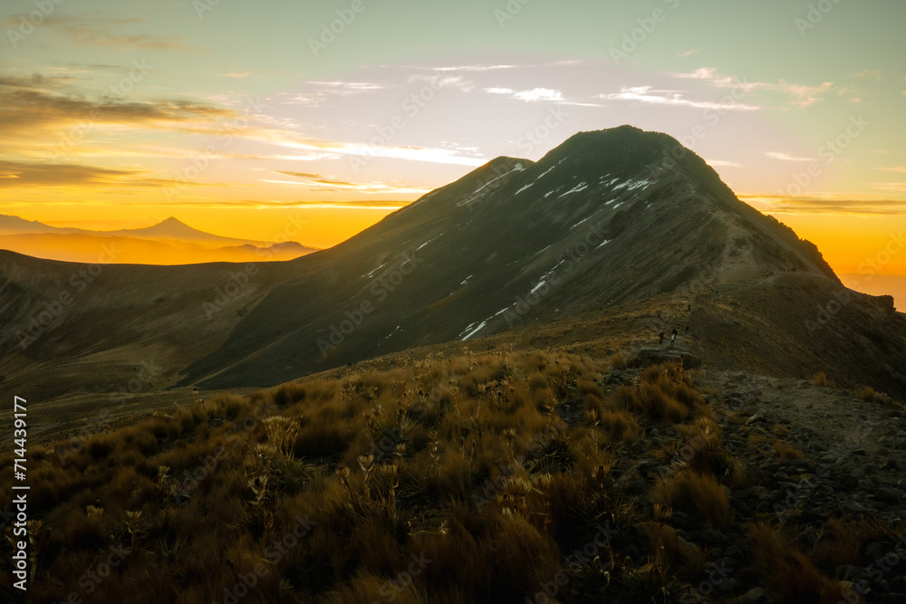 a stunning sunrise at Nevado de Toluca