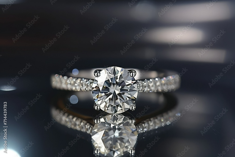 Captured in a moment of timeless elegance, a solitary diamond engagement ring takes center stage, radiating the profound promise of love and commitment. Captured in a moment of timeless elegance, a solitary diamond engagement ring takes center stage, radiating the profound promise of love and commitment.