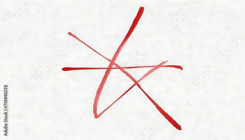 red christmas star on snow