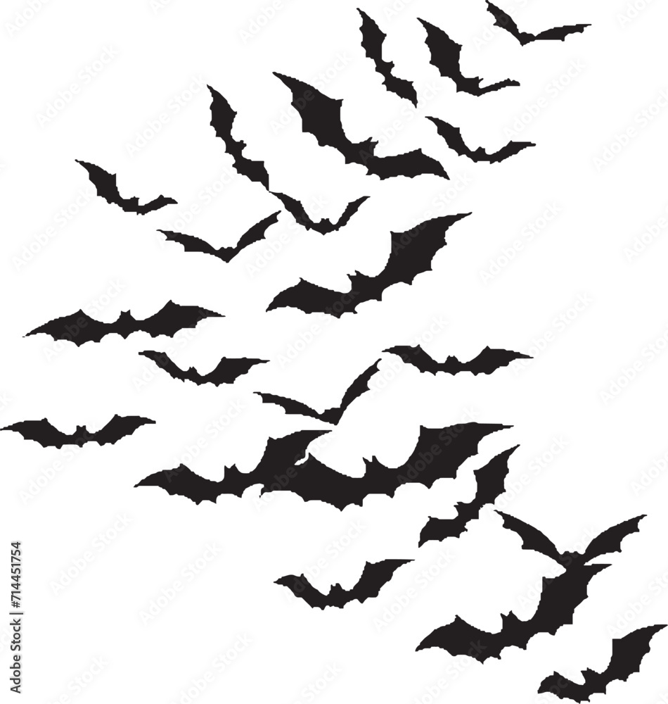 コウモリの群れ(swarm of bats)(eps) コウモリの群れ(swarm of bats)(eps)