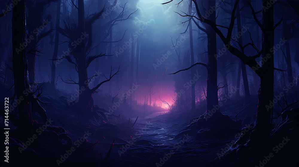 Obraz premium spooky halloween night