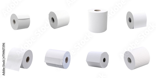 set collection toilet paper Artificial Intelligence Generative