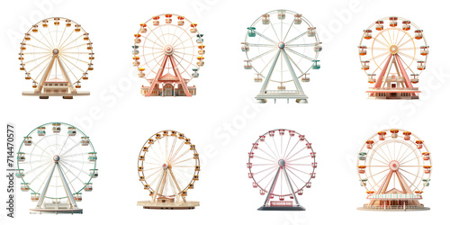 set collection Ferris wheel Artificial Intelligence Generative