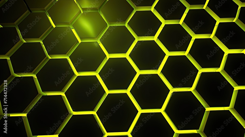 A background with neon yellow triangles arranged in a honeycomb pattern A background with neon yellow triangles arranged in a honeycomb pattern