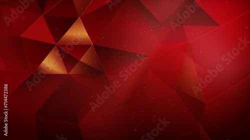 Red Background with Gold Line for Chinese New Year Festival Art