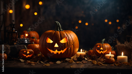 halloween pumpkin and background