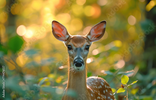 The deer in the style of African forest