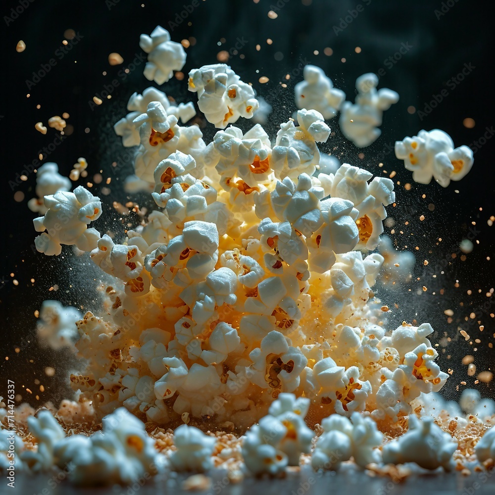 Popcorn effect image Popcorn effect image